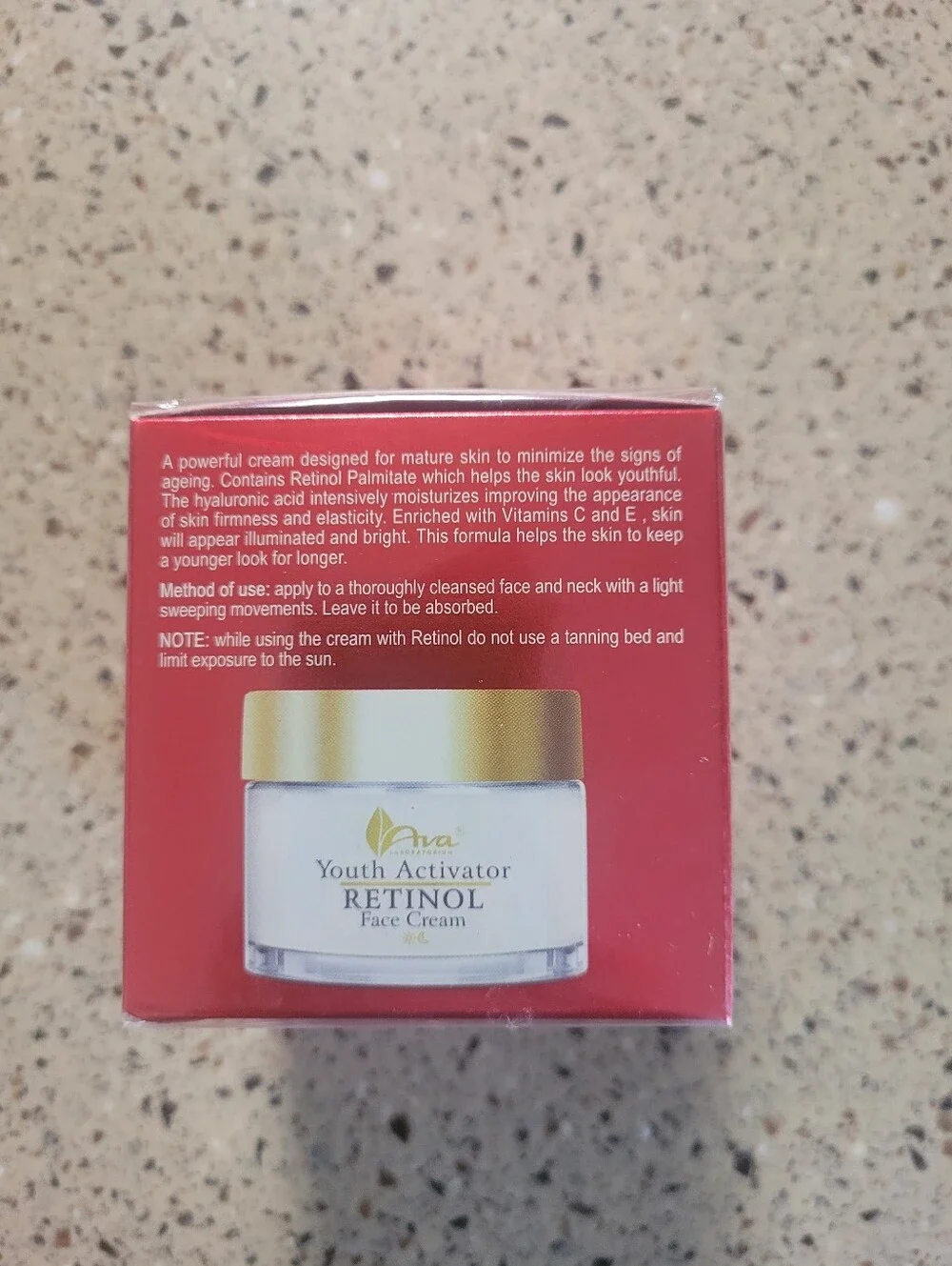 AVA Youth Activator Retinol Face Cream 1.7 oz Hyaluronic Acid Vitamin Anti-Aging